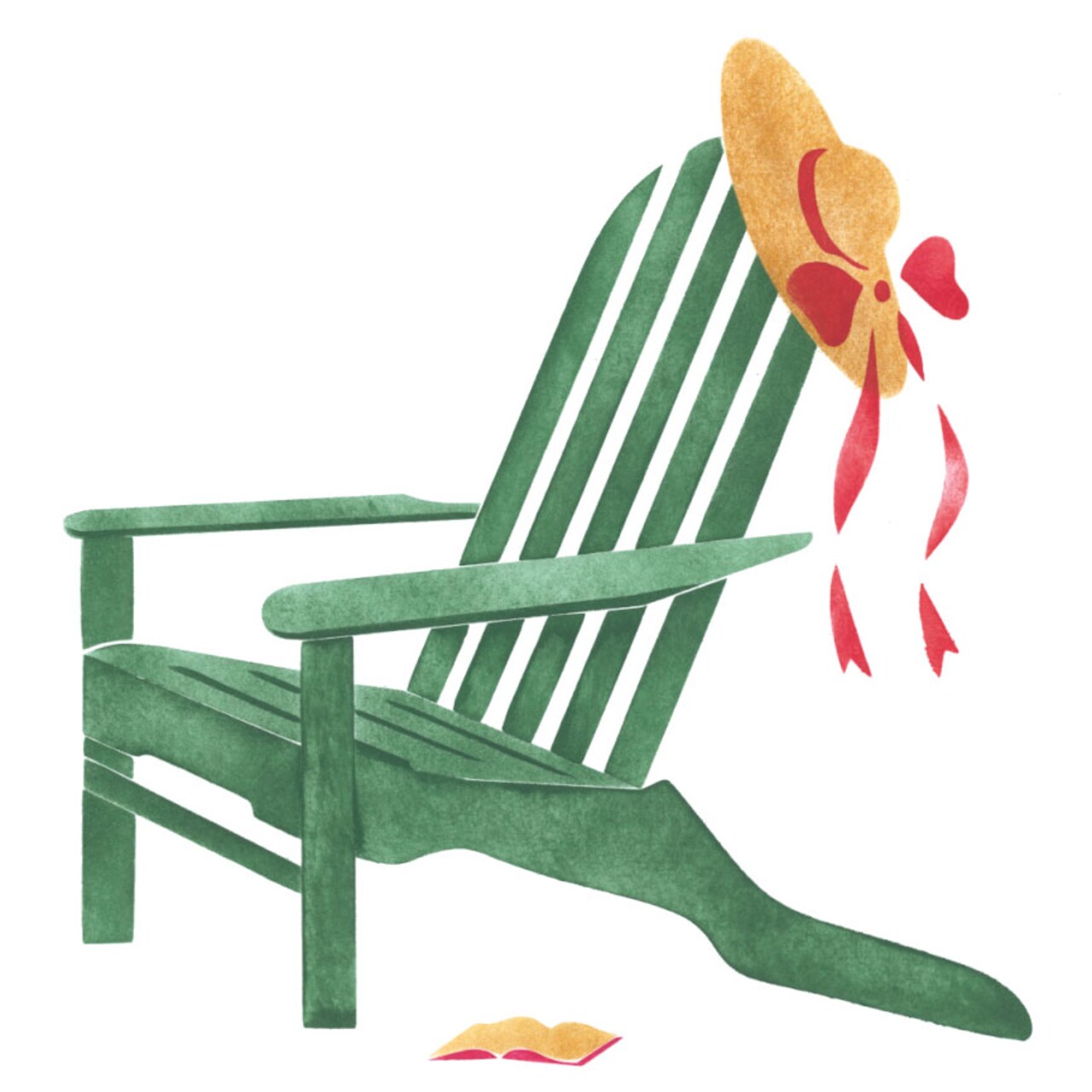 Small Adirondack Chair Wall Stencil | 596B by Designer Stencils | Outdoor Stencils | Reusable Art Craft Stencils for Painting on Walls, Canvas, Wood | Reusable Plastic Paint Stencil for Home Makeover | Easy to Use & Clean Art Stencil